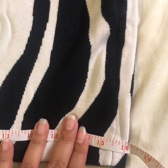 Forever21 Zebra Print Knitted Pencil Midi Skirt - Picture 5 of 8